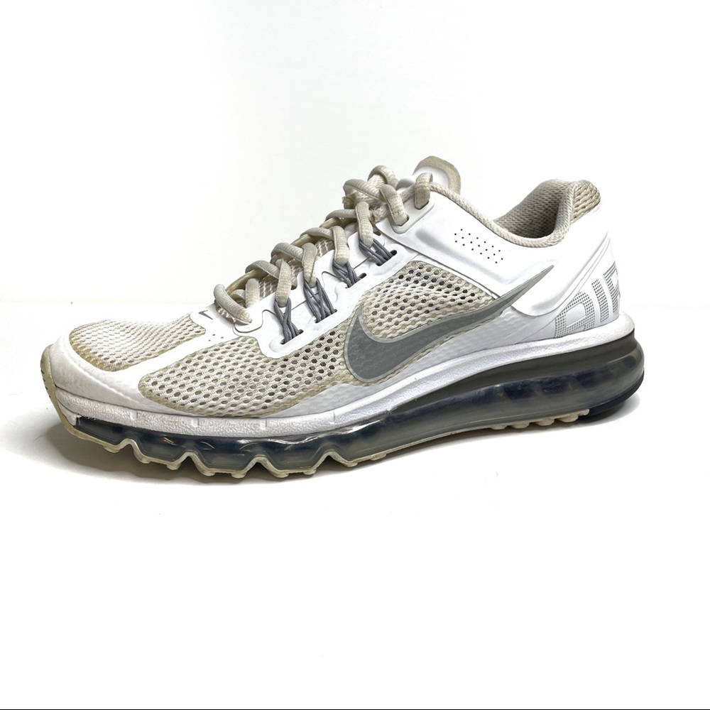 Nike Women's White and Gray Air Max Running Sneakers